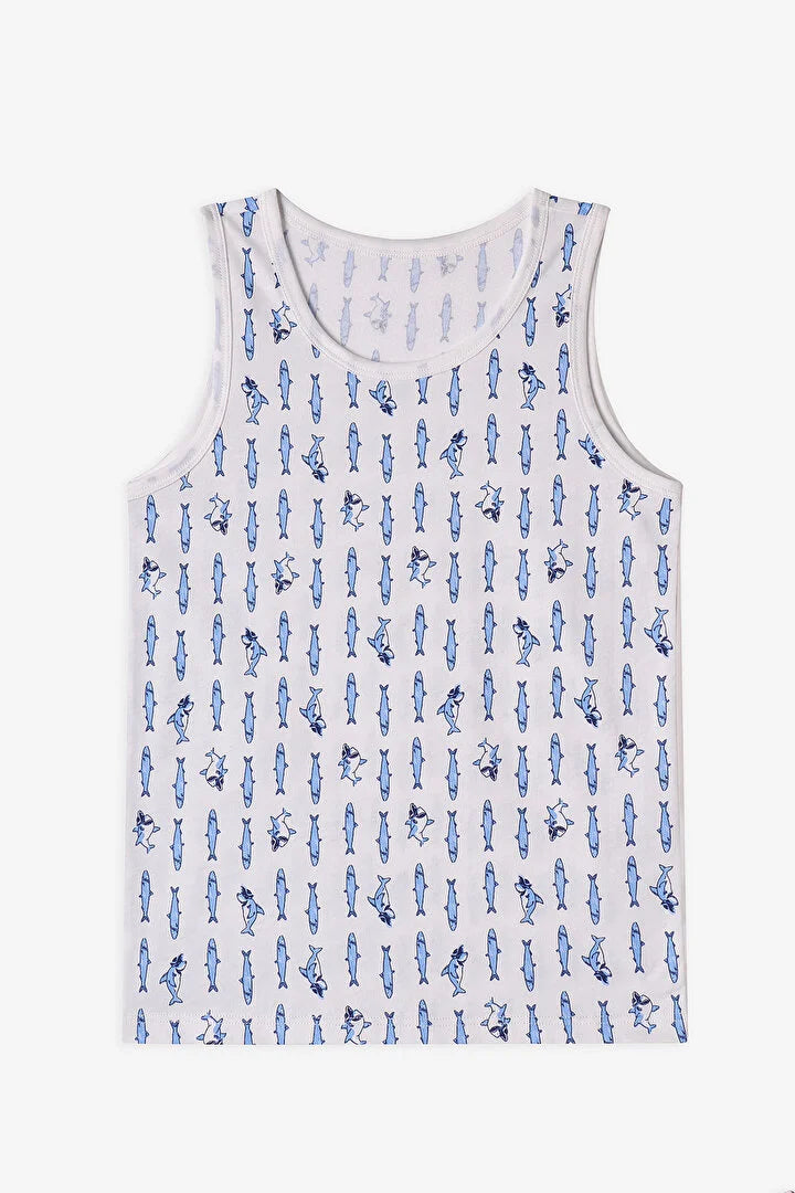 Penti Off White Boys Sardines 2in1 Tank