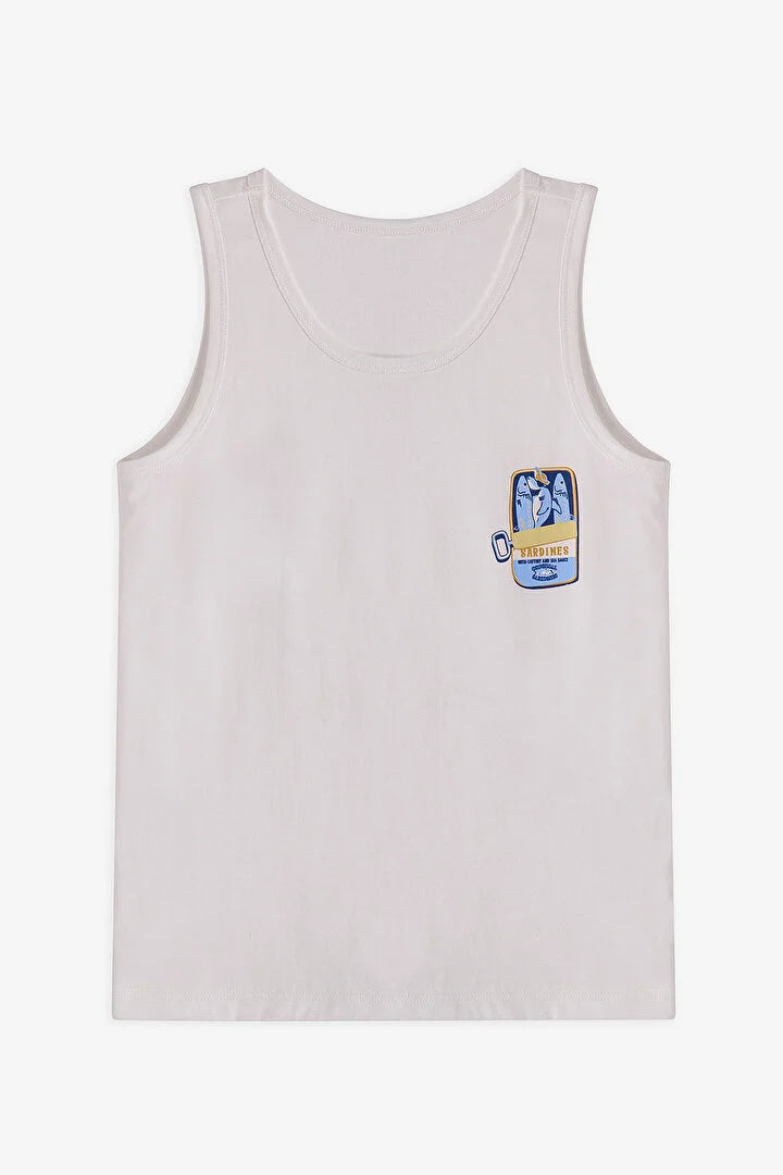 Penti Off White Boys Sardines 2in1 Tank