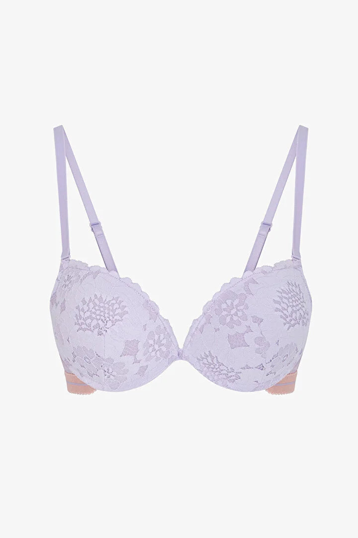 Penti Lilac Super Push-Up Lace Bra