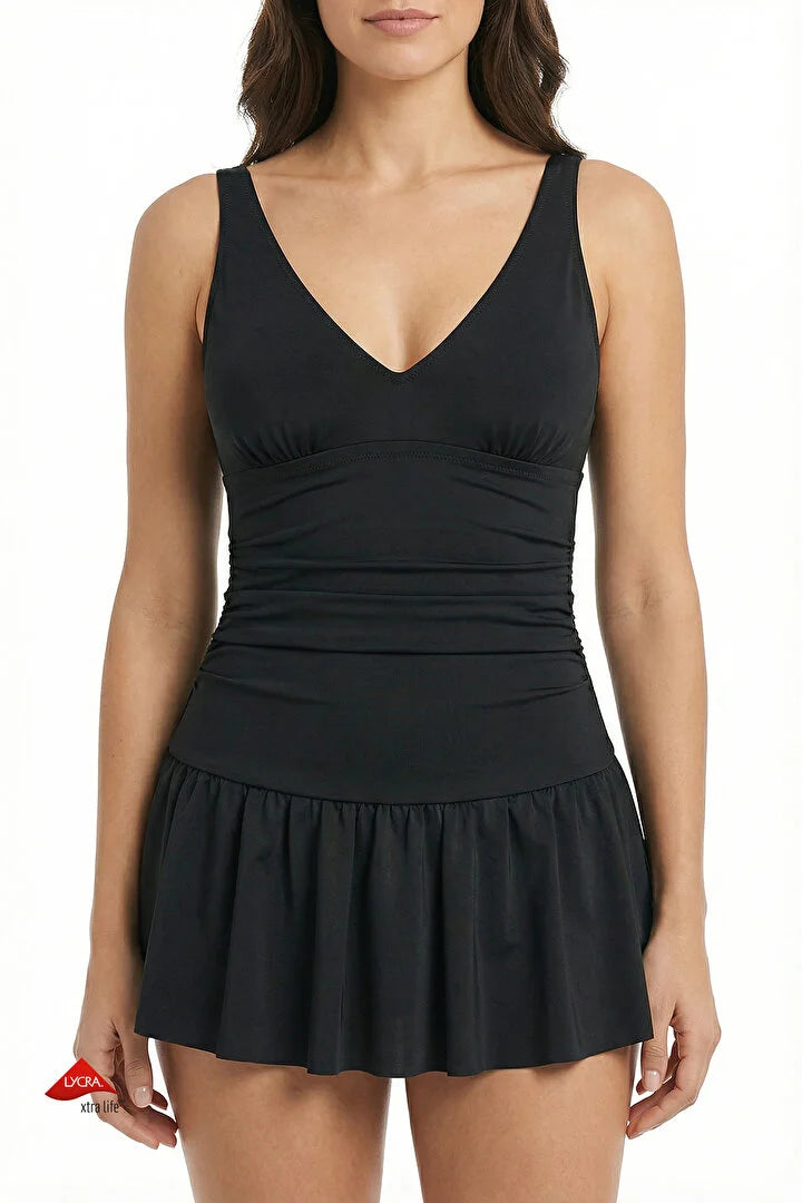Penti Black Skirted Swimsuit