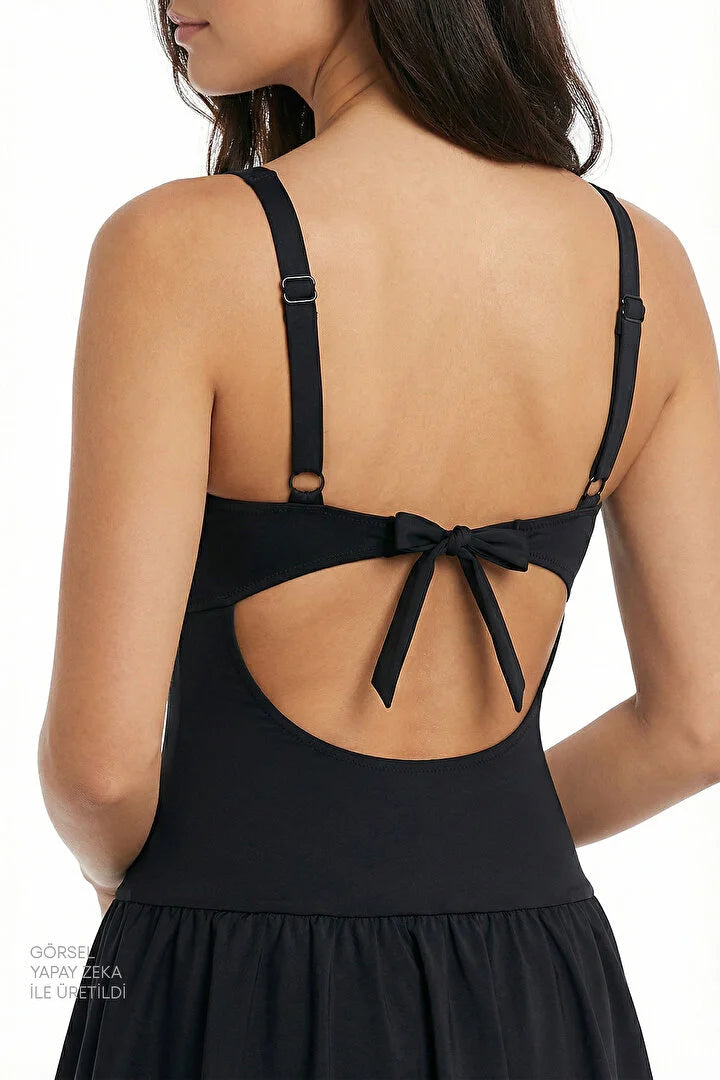 Penti Black Skirted Swimsuit