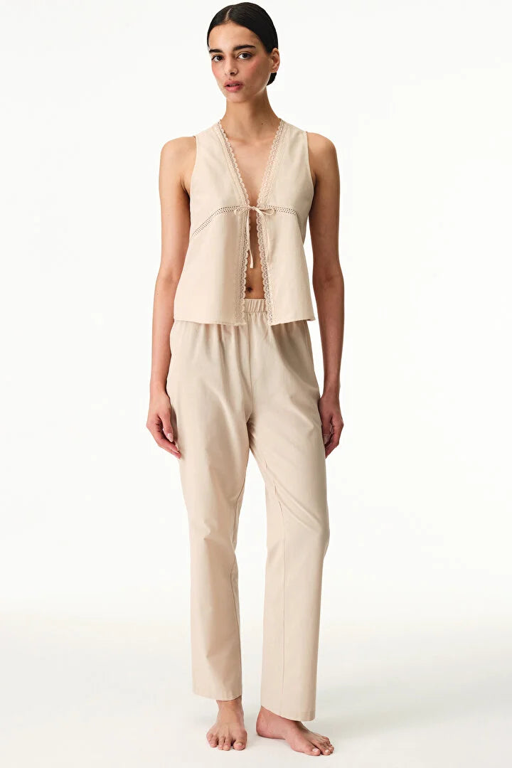 Penti Beige Belle Pants Pyjama Set