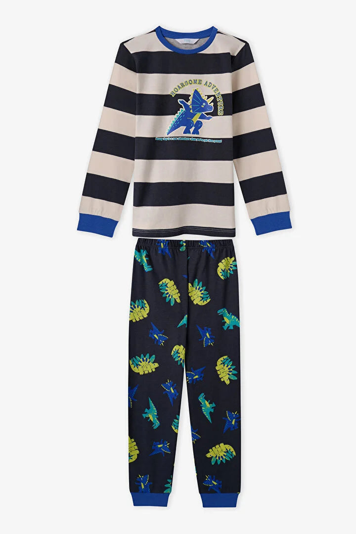 Penti Roarsome Cotton Long-Sleeve Pajama Set