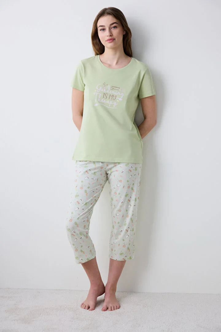 Penti Gardenin Capri Light Green Pj Set