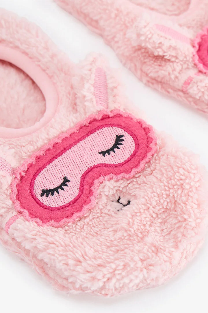 Penti Light Pink Sleep Time Lamb Print Slipper Socks