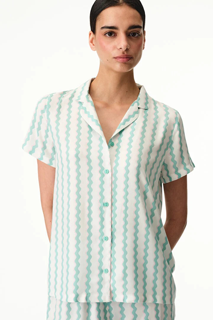 Penti Aqua Shirt & Pants Pyjama Set