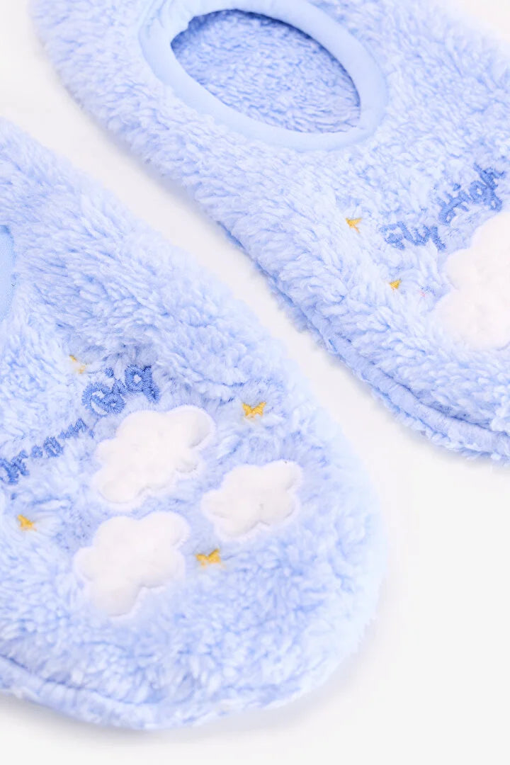 Penti Light Blue Dream Big Cloud Print Slipper Socks
