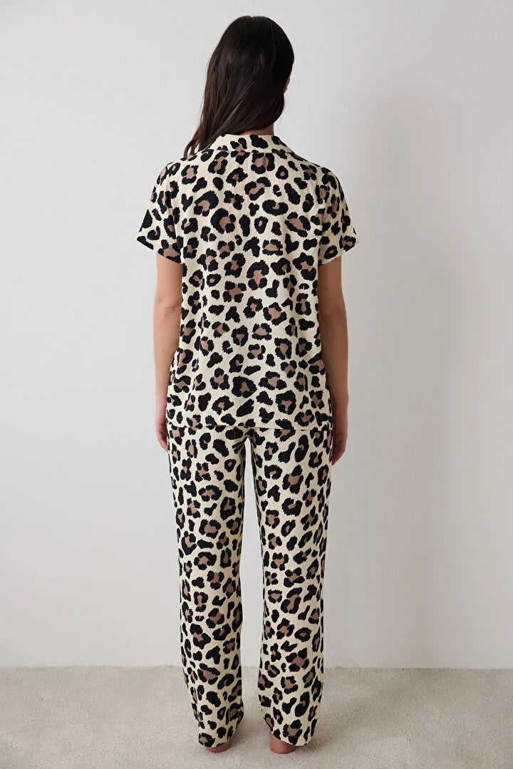 Penti Leopard Chally Shirt Pj Set