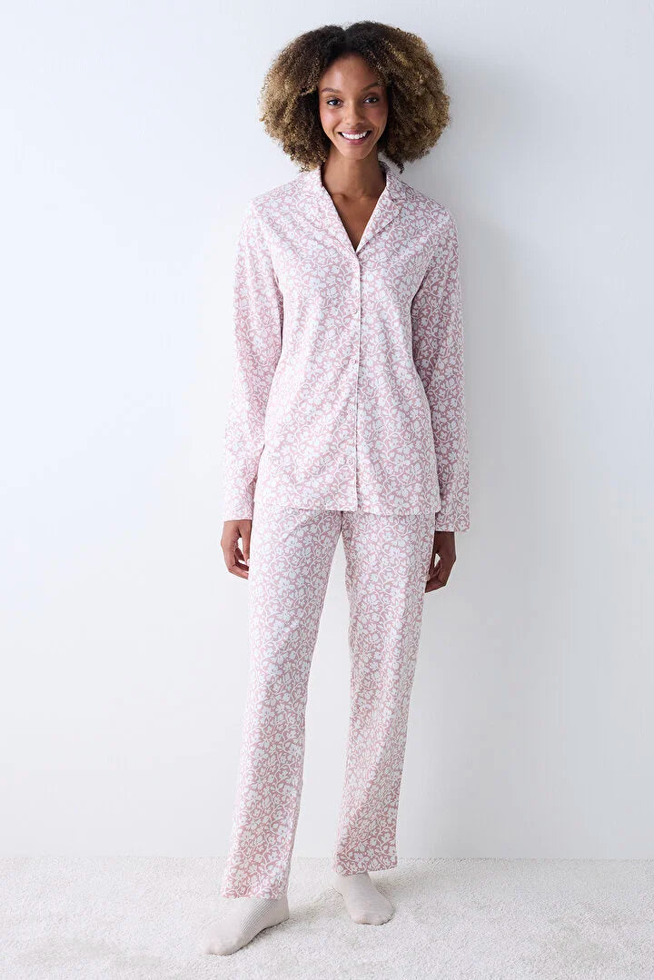 Penti Dreamy Pink Shirt Pyjama Set