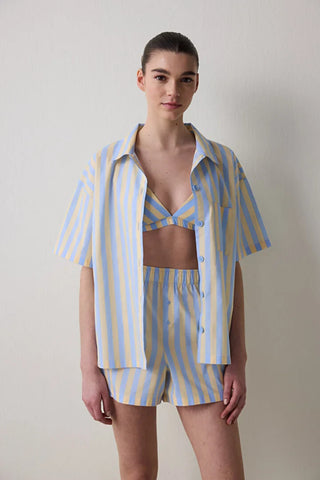 Penti Mona Shirt Pant Multi Colour PJ Set