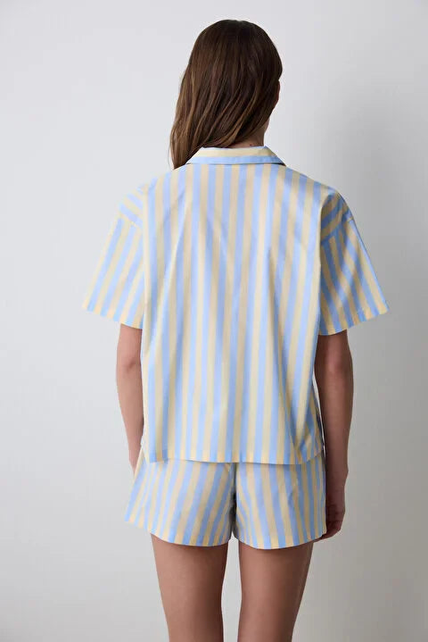 Penti Mona Shirt Pant Multi Colour PJ Set