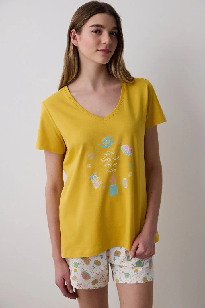 Penti Little Things Short Multi Color Pj Set
