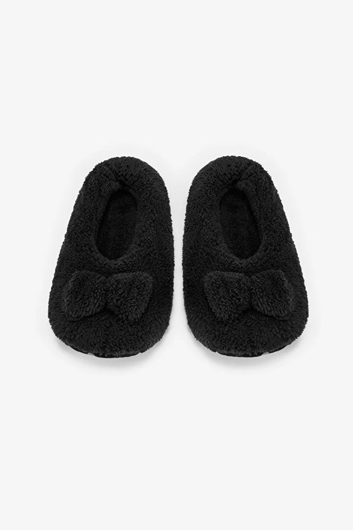 Penti Black Softy Bow House Slippers