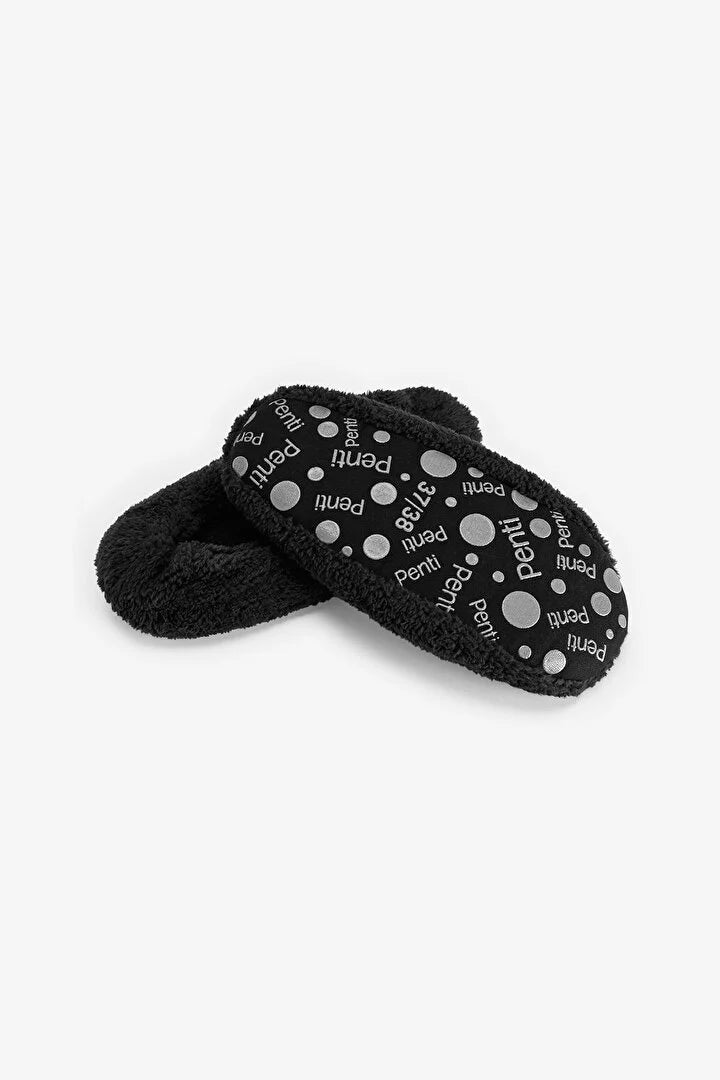 Penti Black Softy Bow House Slippers