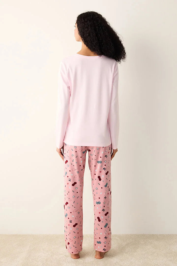 Penti Happiness Multi Color Pant Pyjama Set