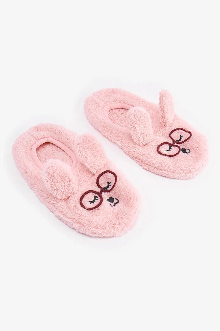 Penti Pink Sleepy Day Dog Print Slipper Socks
