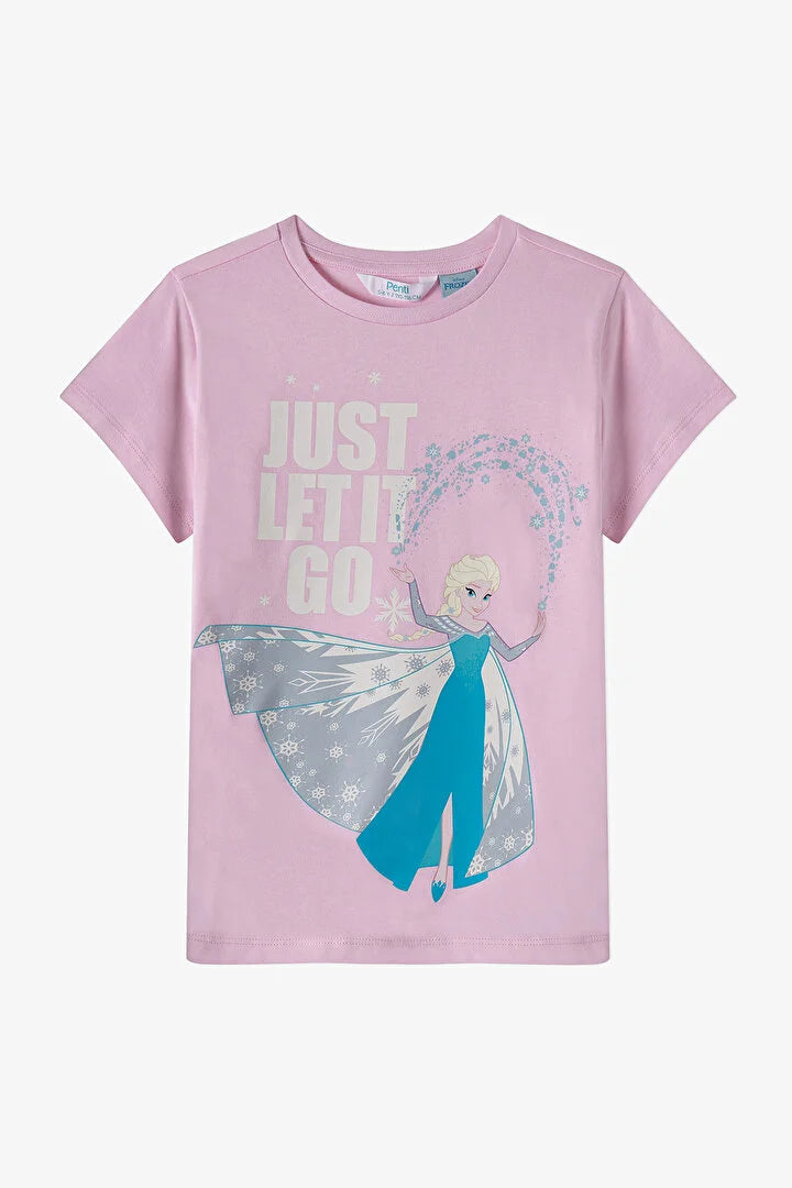Penti Light Pink Girls Licensed P.Frozen Pajama Set