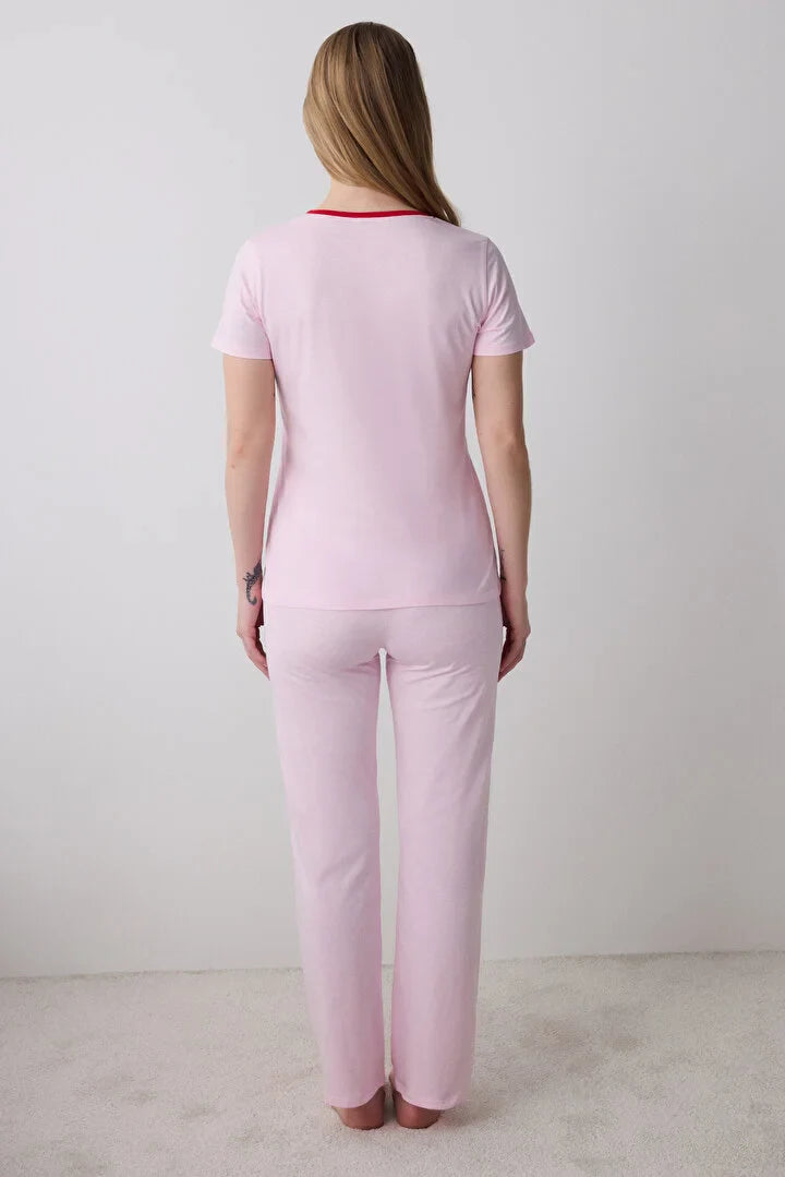 Penti Rasberry Pant Light Pink Pj Set