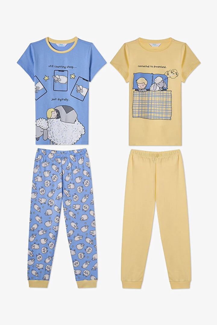 Penti Blue Boys Sheepy 2in1 Pajama Set