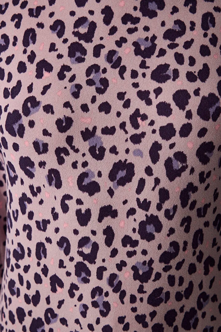 Penti Lilac Midnight Mood Pantolon Animal Print Long Sleeve Pyjama Set