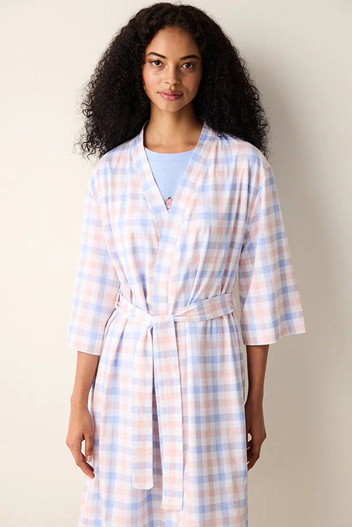 Penti Multi Color Cotton Robe