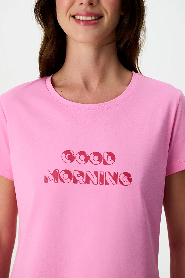 Penti Pink Morning Capri Pyjama Set