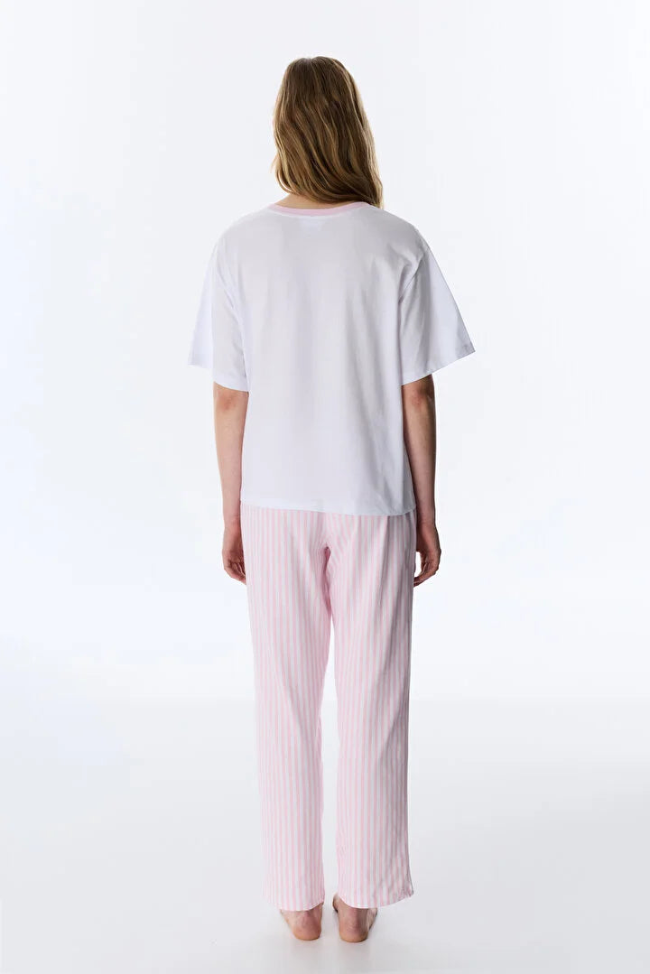 Penti Optical White Licensed My Melody Pants Pyjama Set