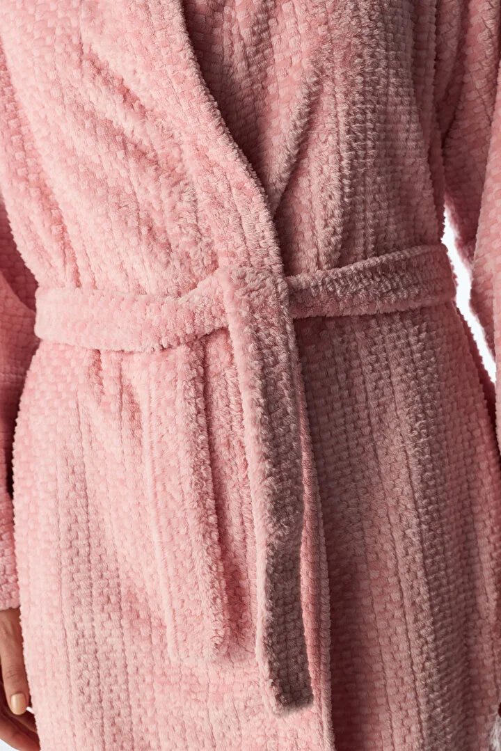 Penti Pink Countryside Fluffy Long Sleeve Robe