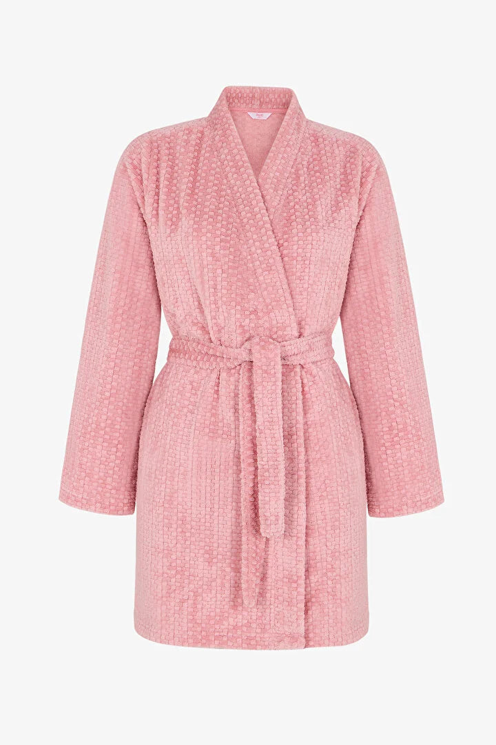 Penti Pink Countryside Fluffy Long Sleeve Robe