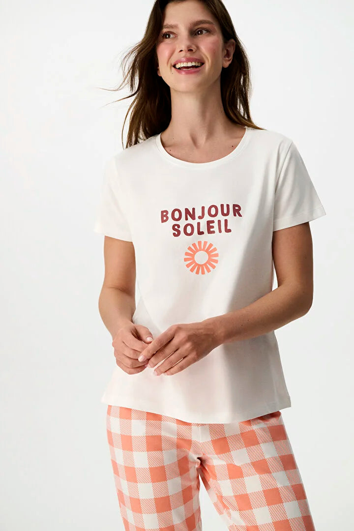 Penti Pink Soleil Capri Pyjama Set