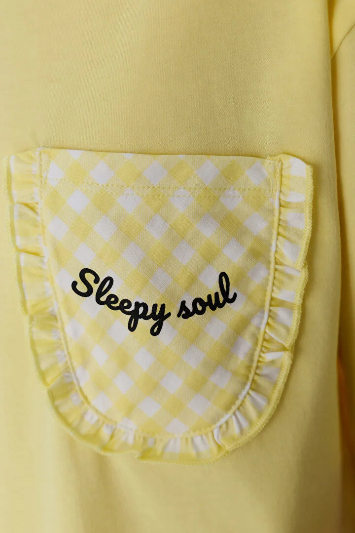 Penti Light Yellow Sleepy Soul Pants Pajama Set