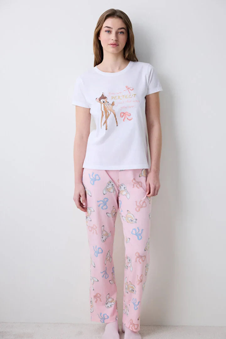 Penti Bambi Pant White Pj Set