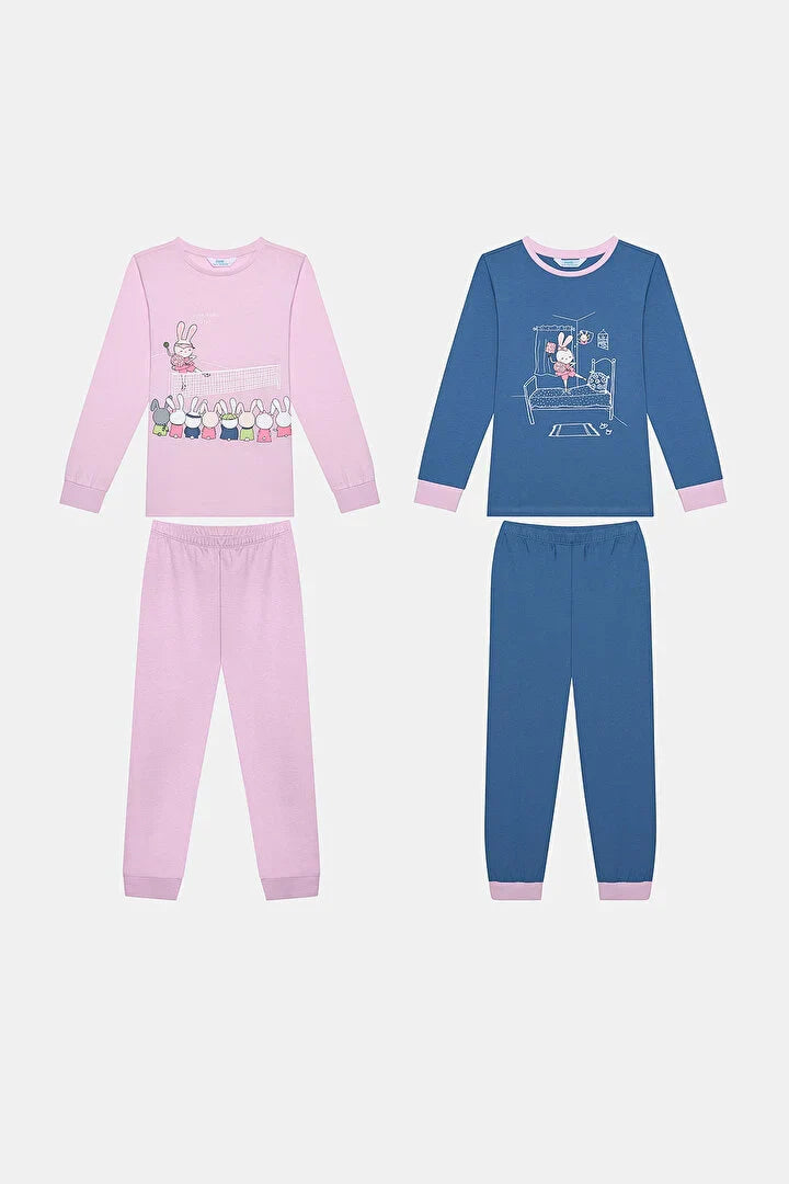 Penti Pickel Bunny Multi Color 2 In 1 Pyjama Set