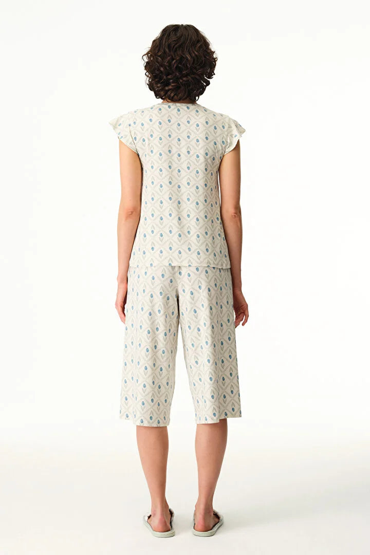 Penti Beige Capri Pyjama Set