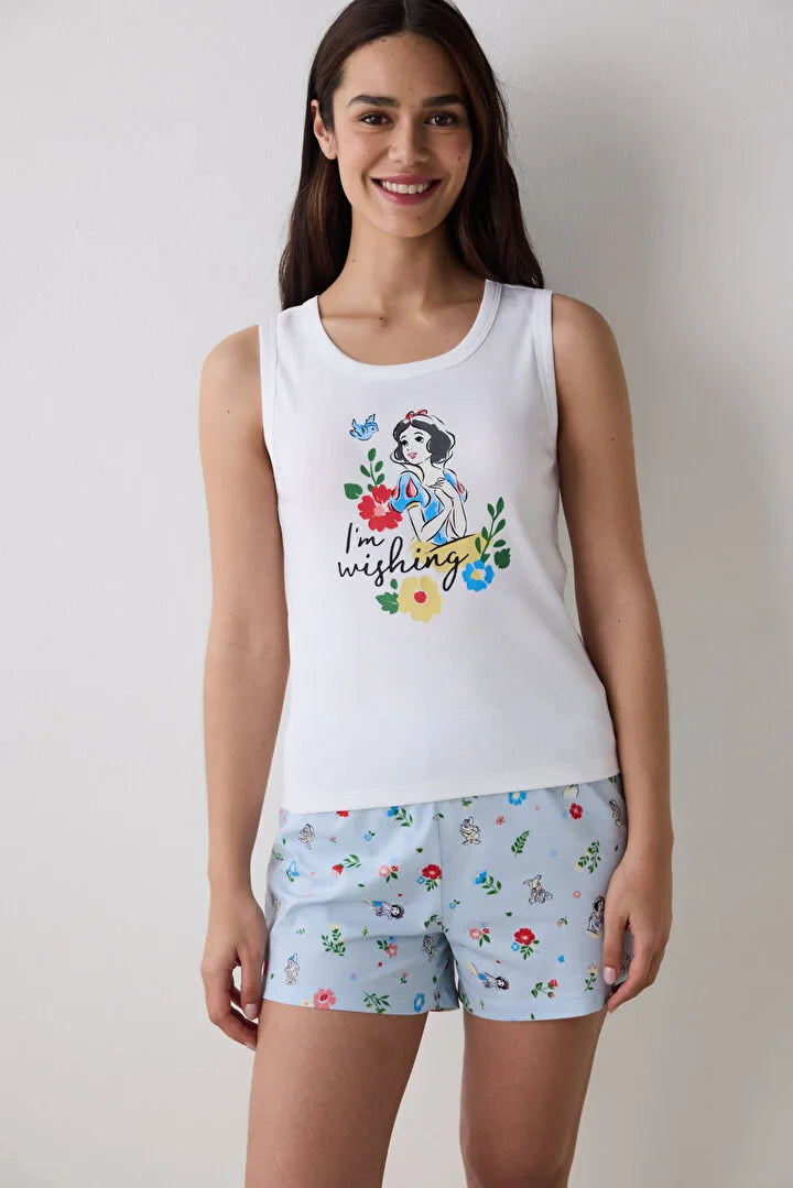 Penti "I'm Wishing" Short Optic White Pj Set
