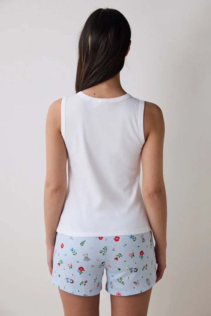 Penti "I'm Wishing" Short Optic White Pj Set