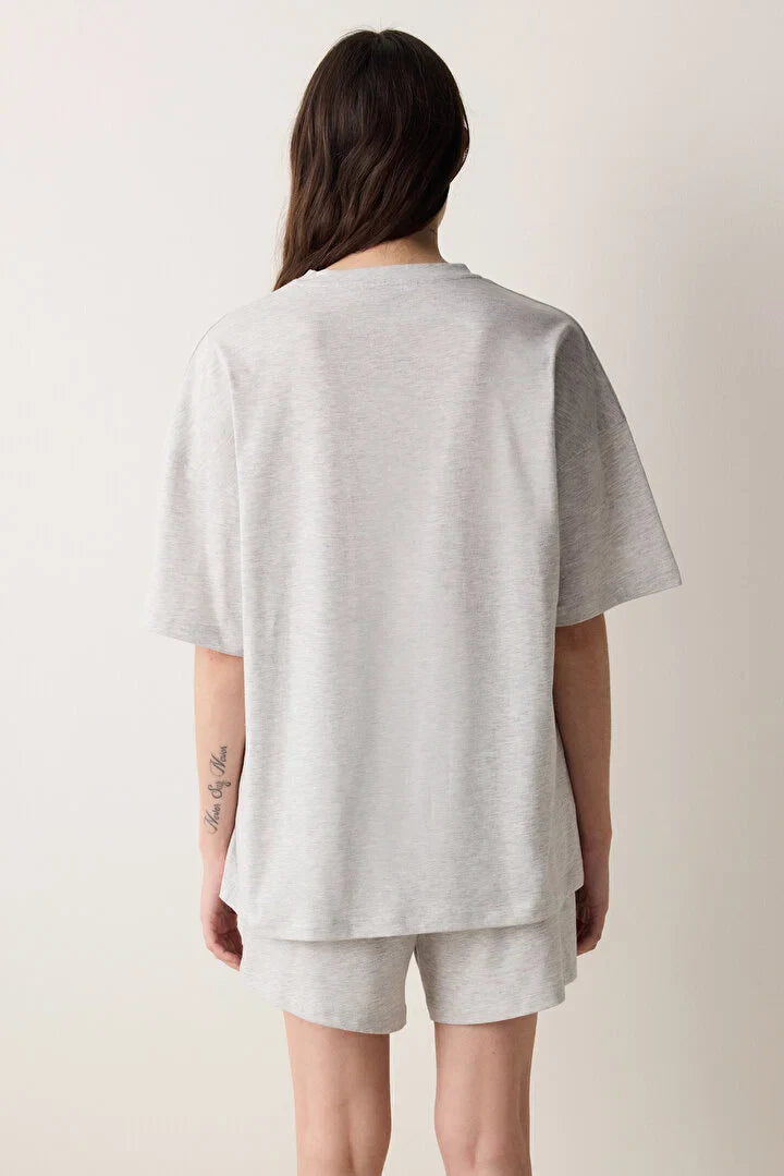 Penti Light Grey Pj Short Set
