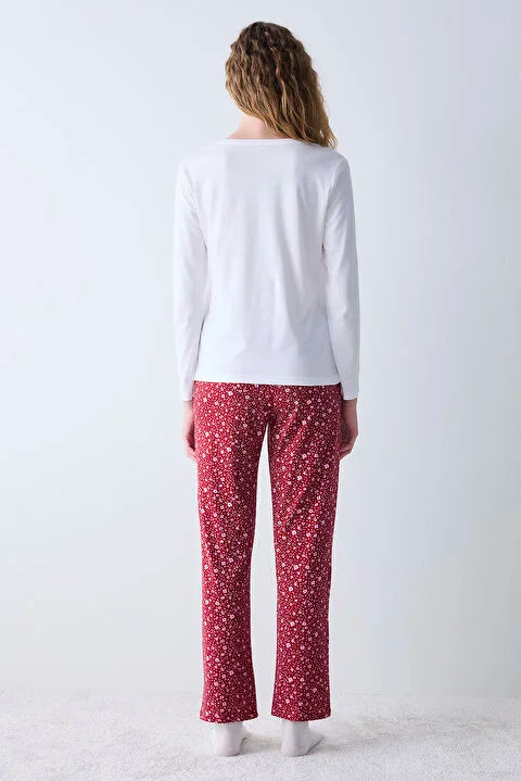 Penti Pretty Flowers Multi Color Pant Pyjama Set