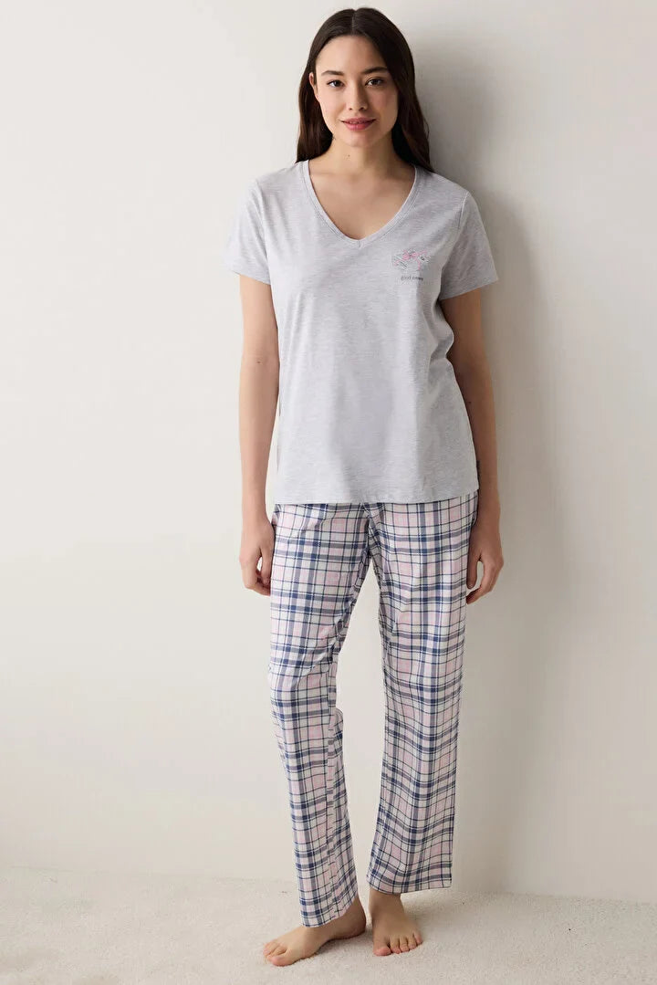 Penti "Good News" Grey Pj Set