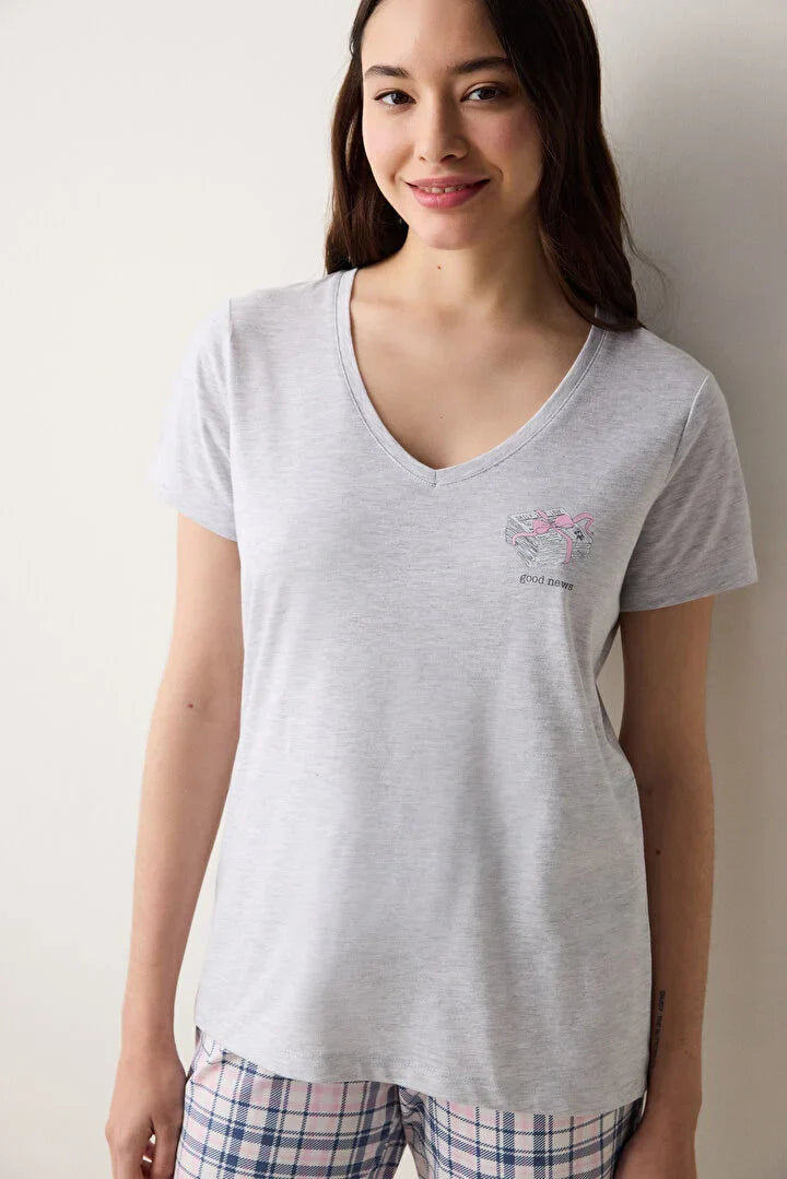Penti "Good News" Grey Pj Set