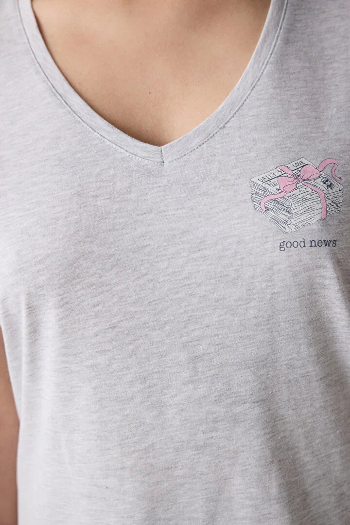 Penti "Good News" Grey Pj Set