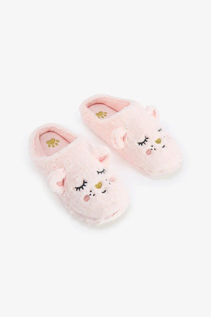 Penti Light Pink Sleepy Bear Slippers