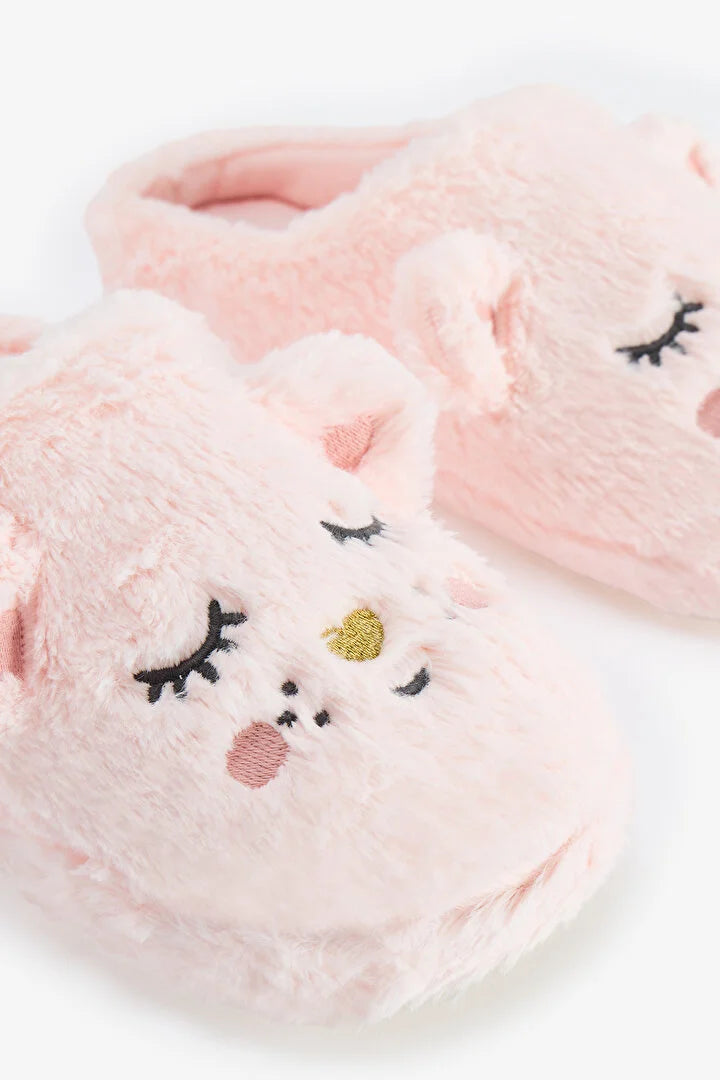 Penti Light Pink Sleepy Bear Slippers