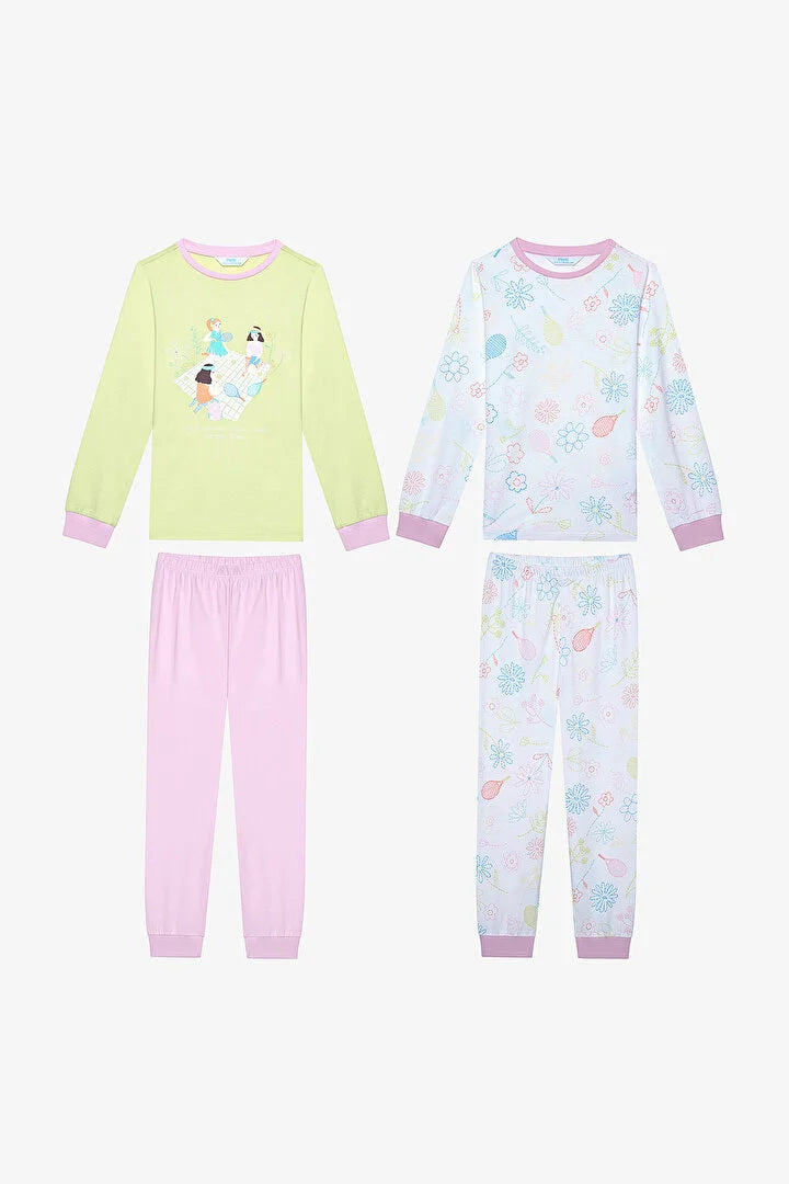 Penti 2 In 1 Multicolor Pyjama Girls Set