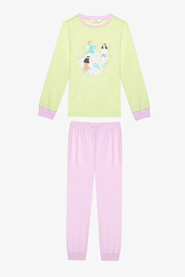 Penti 2 In 1 Multicolor Pyjama Girls Set