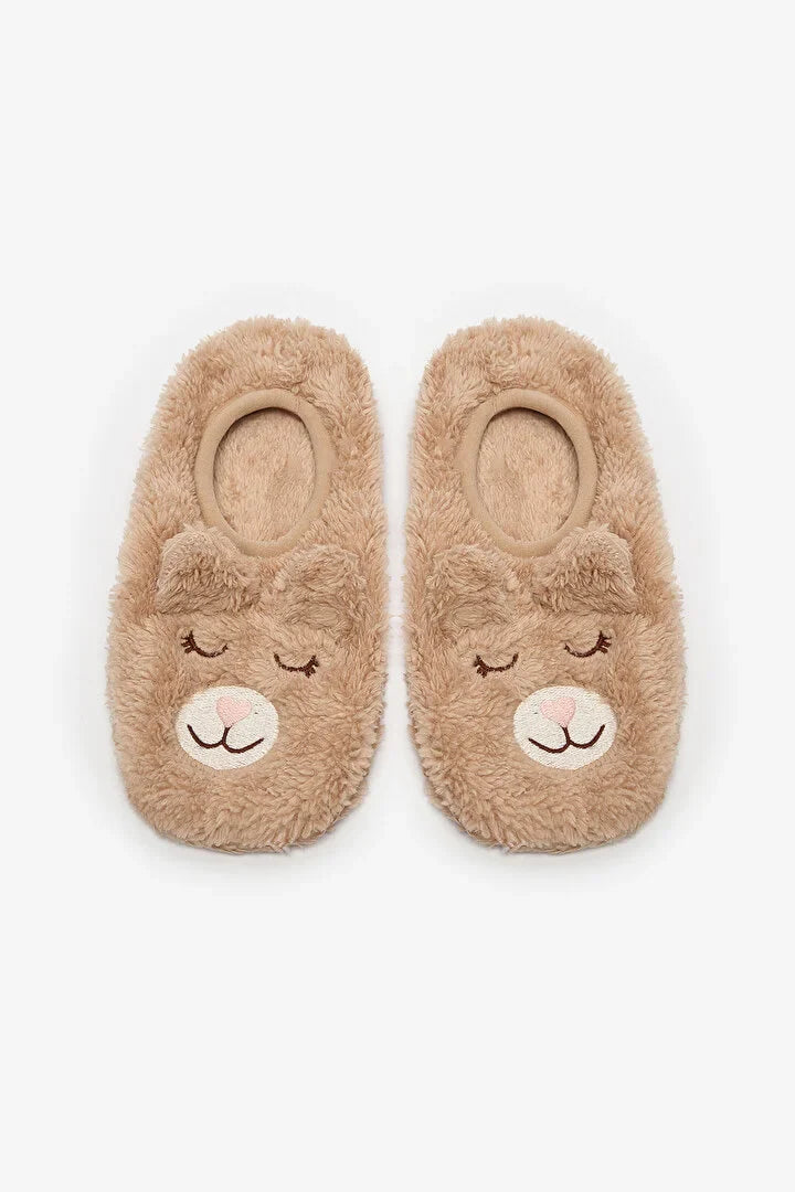 Penti Cute Bear Beige Home Socks