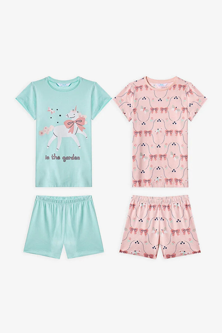 Penti Girl Short Sleeved 2 in 1 Pyjama Set