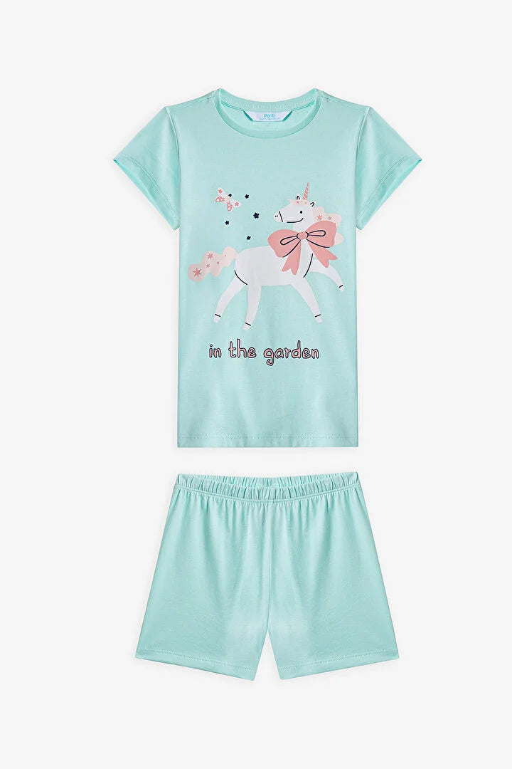 Penti Girl Short Sleeved 2 in 1 Pyjama Set