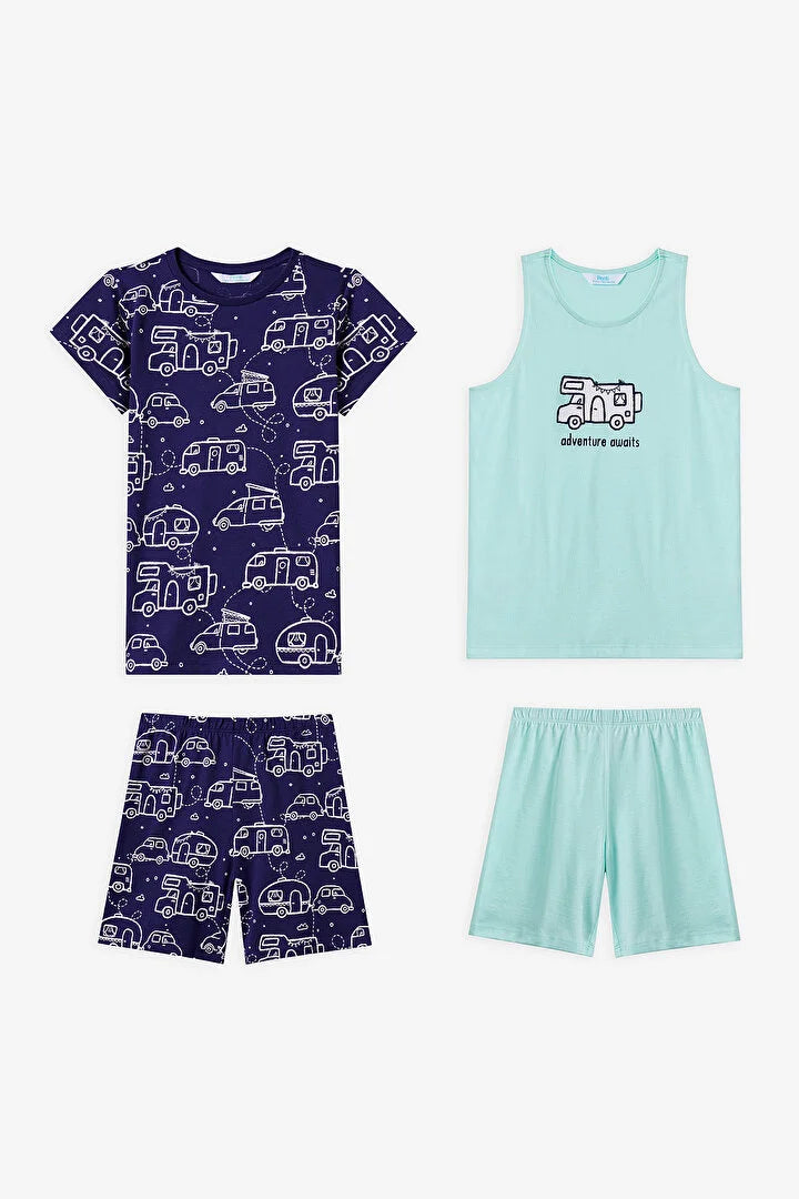 Penti Mint Green Boys Adventure Await 2in1 Pajama Set