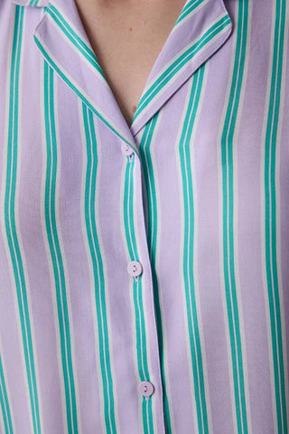 Penti Bon Vivant Shirt Pant Lilac PJ Set